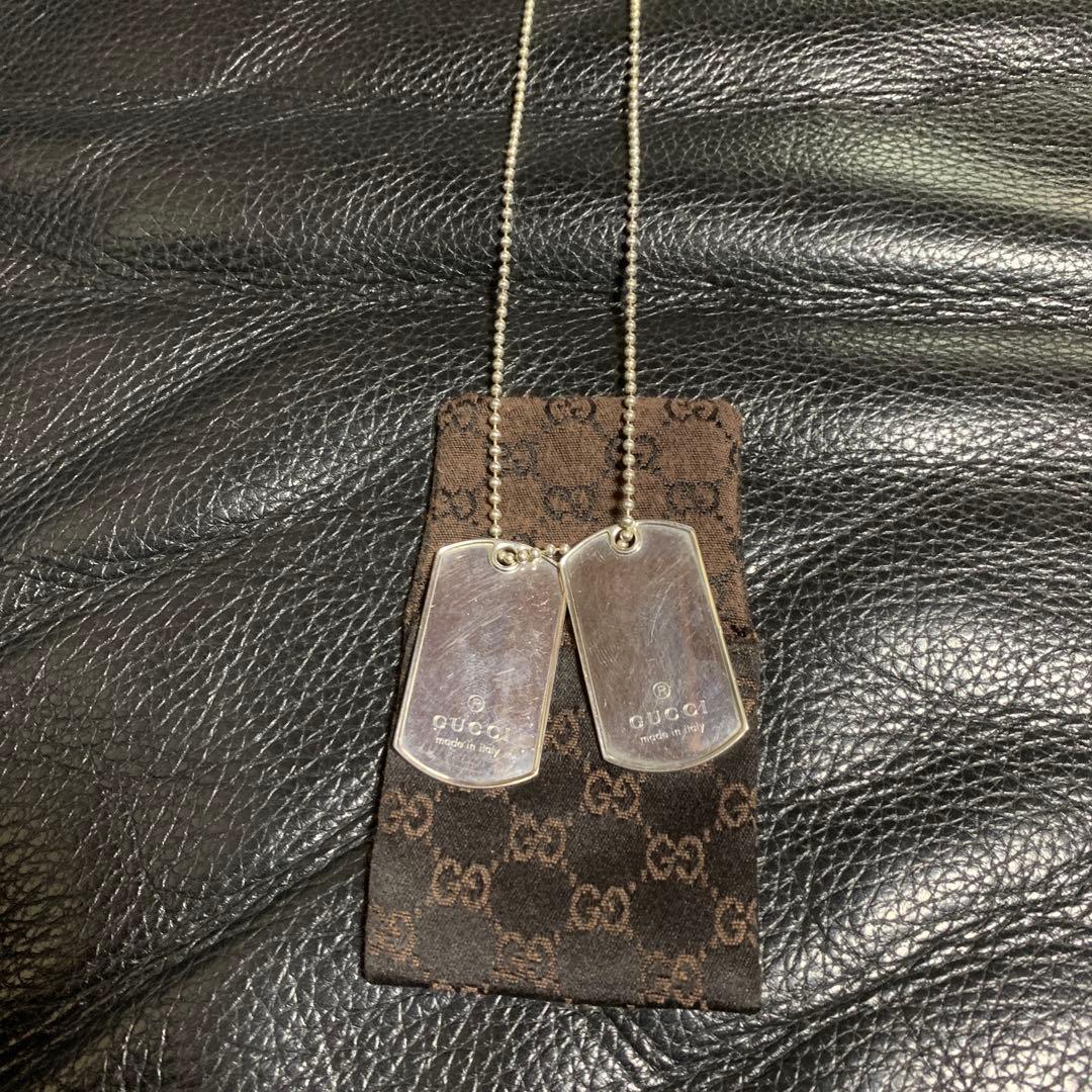 ✨正規品✨GUCCI ドッグタグ ネックレス シルバー925 ボールチェーン