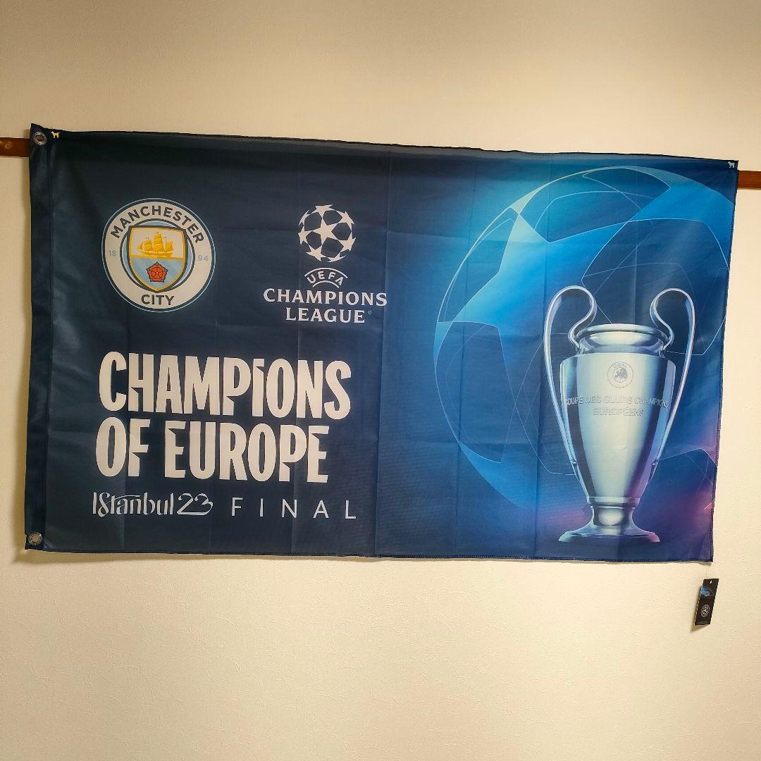 マンチェスター・シティ UEFAチャンピオンズリーグ フラッグ