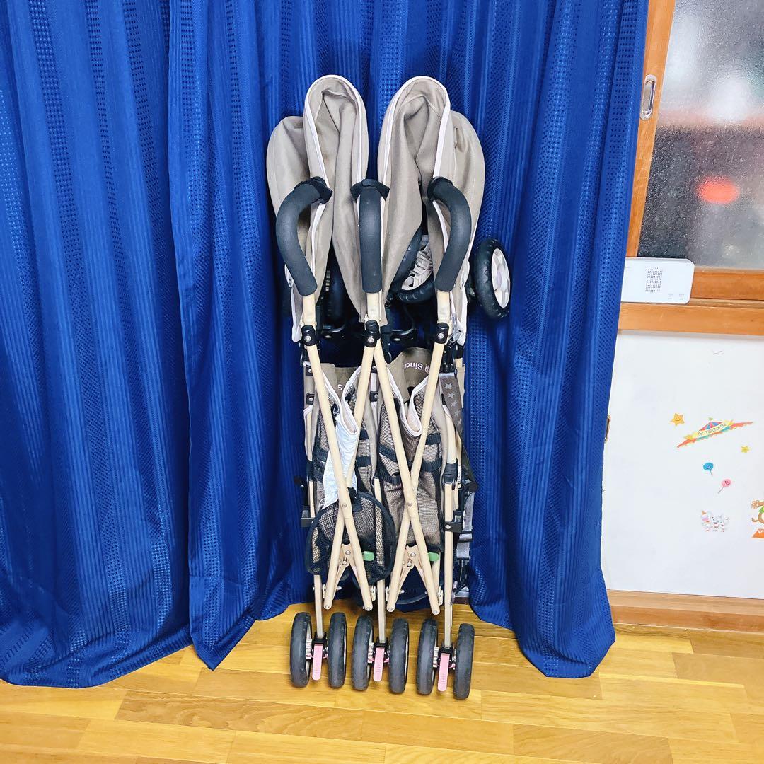 Jeep スポーツツイン 双子用ベビーカー ベージュ