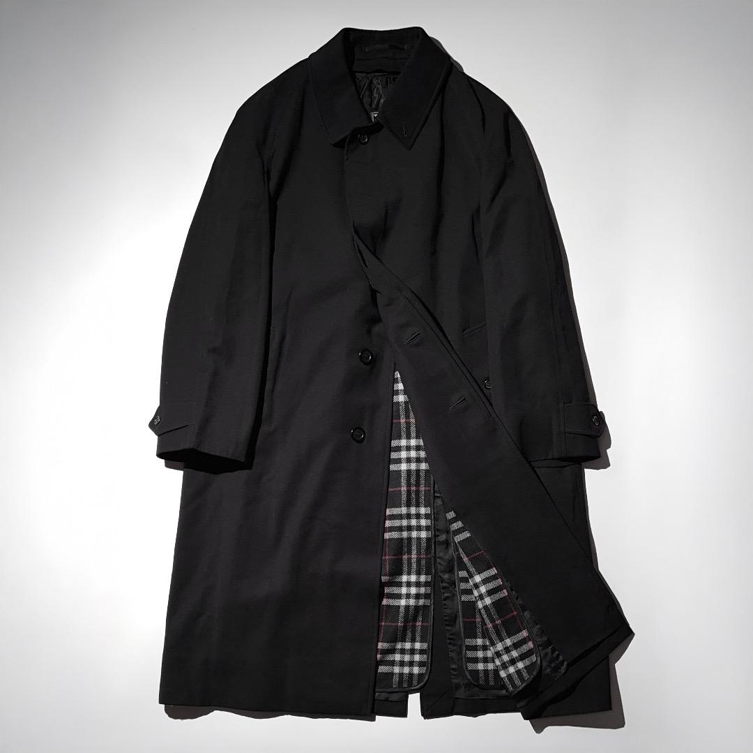 80s Burburrys ライナー付きウールギャバステンカラーコート