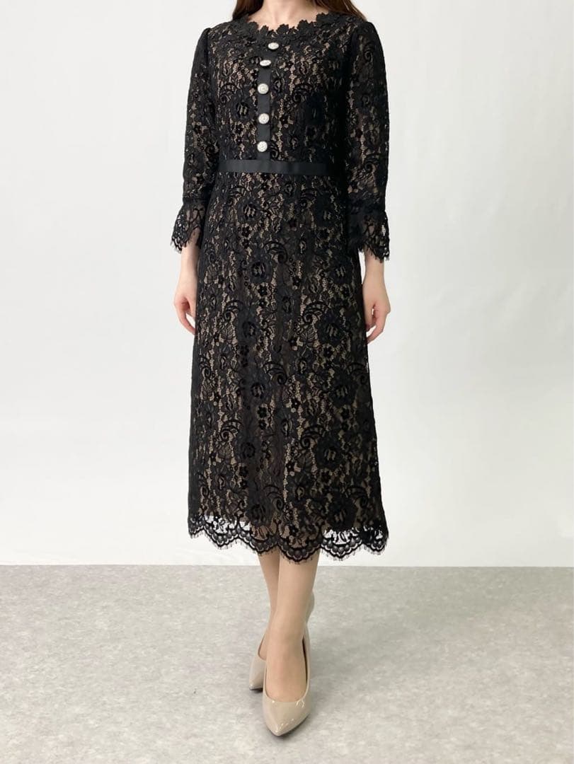 未使用新品　クリスセリーン　レースワンピース　ブラック