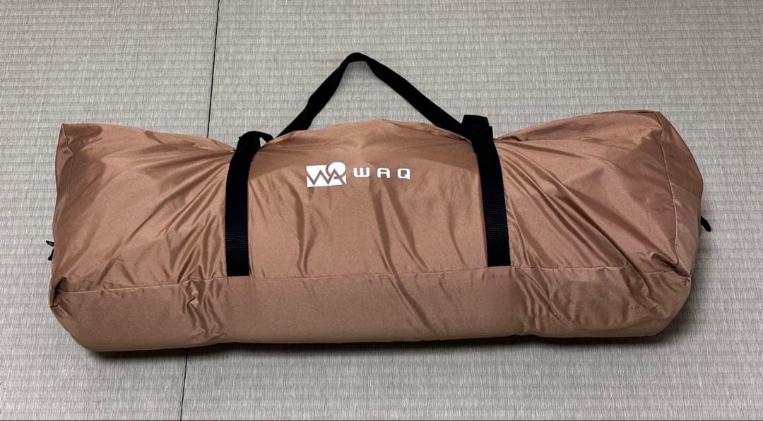 WAQ インフレーターマット厚さ10cm、シングル、専用シーツ付、カラー：タン