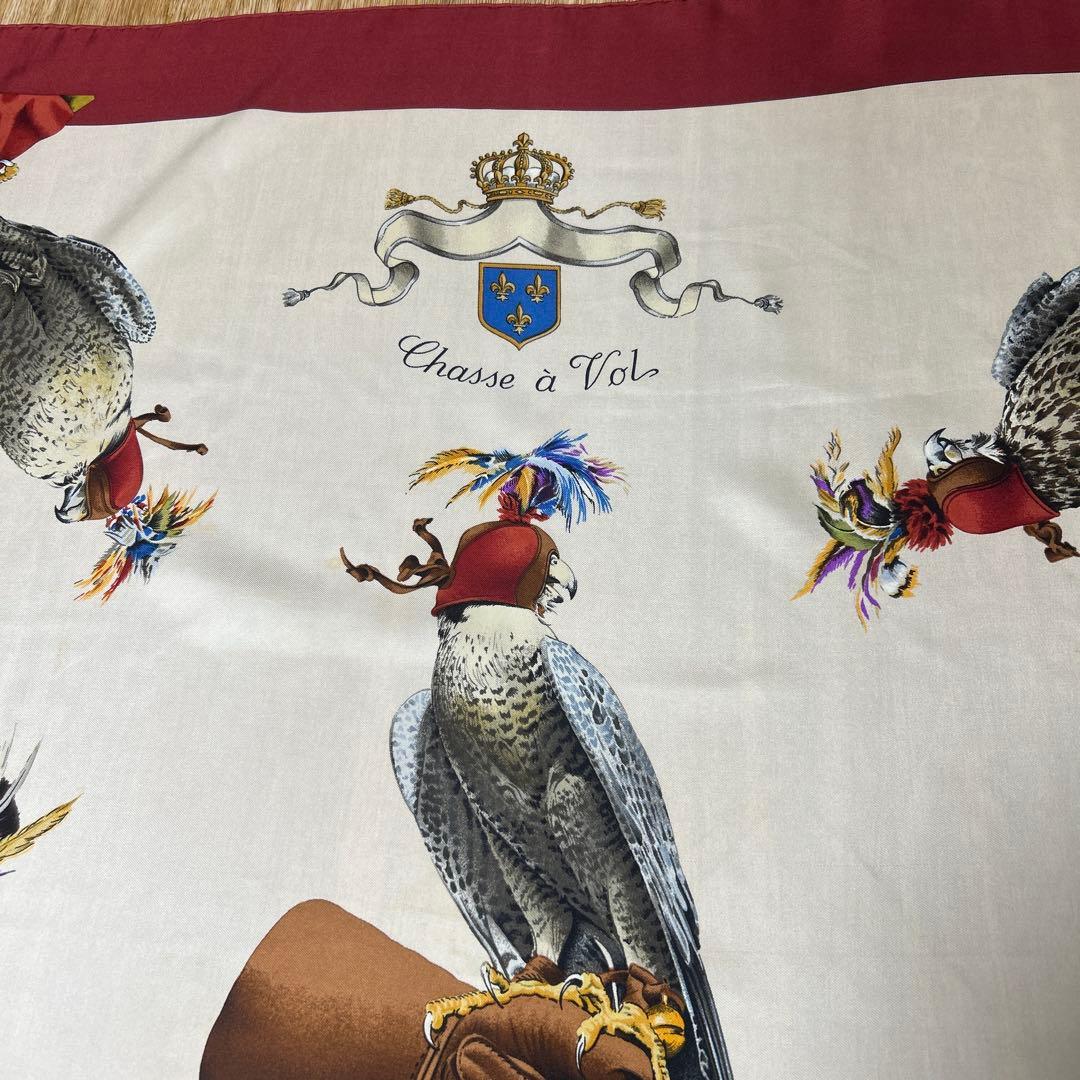 HERMÈS Chasse à Vol シルクスカーフ