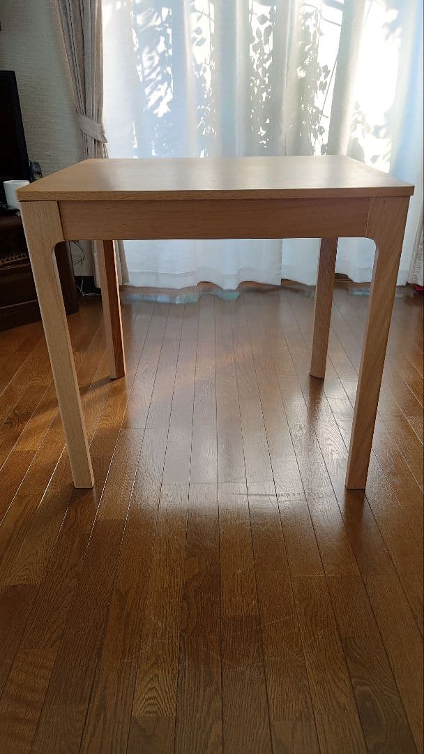 IKEA、オーク調、伸長式テーブル:エーゲダレーン（テーブルのみ)