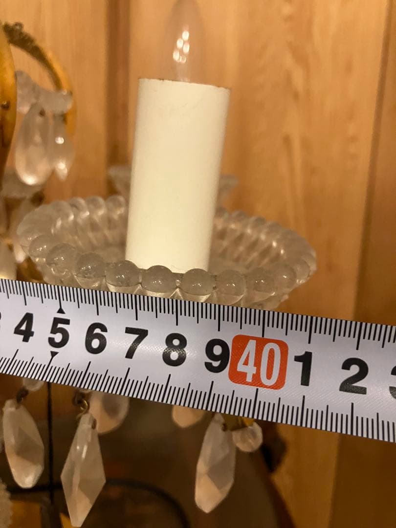 クリスタルシャンデリアテーブルランプ　アンティーク