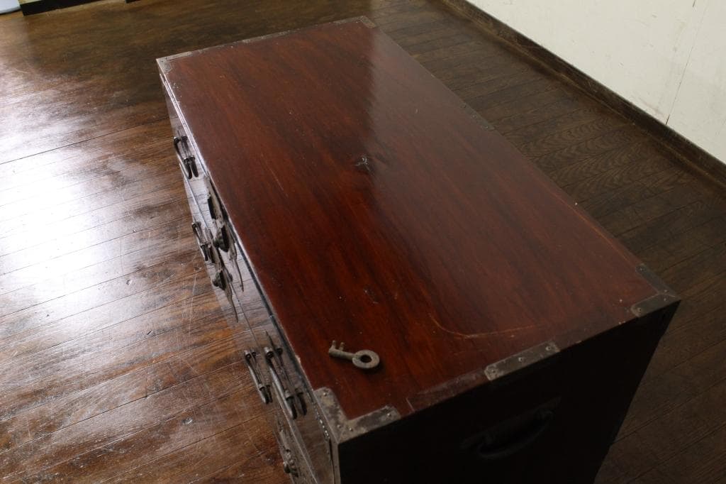 兜金具！庄内箪笥 古家具/古民家/時代箪笥/チェスト/和家具/古道具/古民具