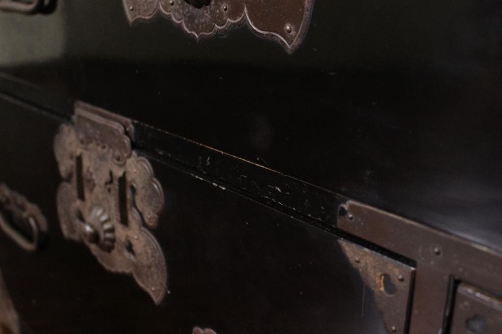 兜金具！庄内箪笥 古家具/古民家/時代箪笥/チェスト/和家具/古道具/古民具