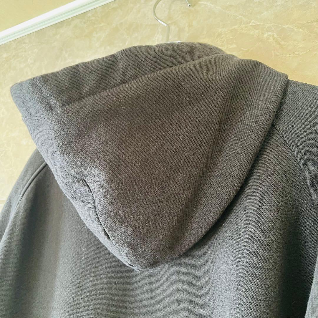 25AW COMOLI コモリ コットン裏毛ジップパーカー ブラック 4
