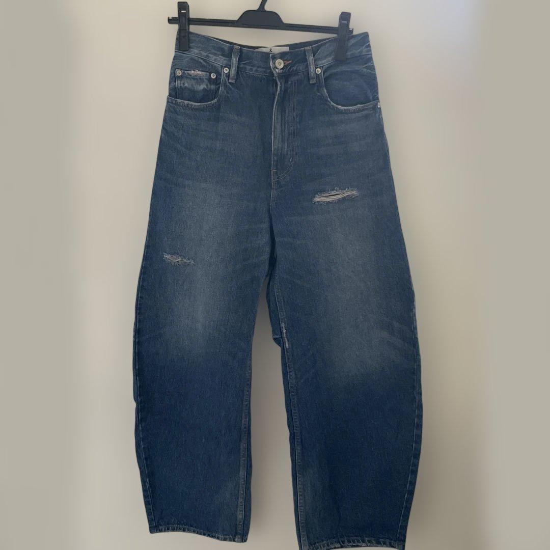 Curensology カレンソロジー ダメージカーヴィーデニムパンツ　38