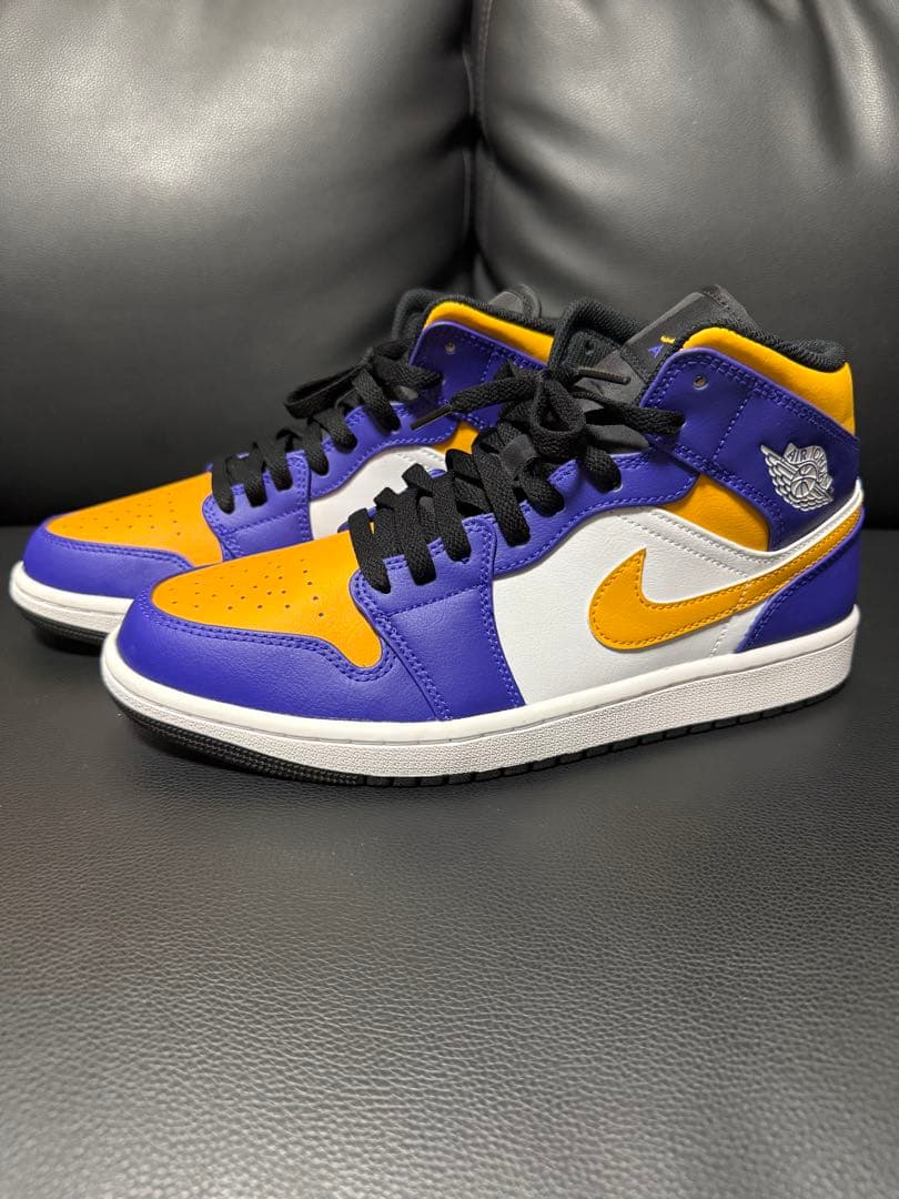 Nike ハイカットスニーカー 紫/オレンジ