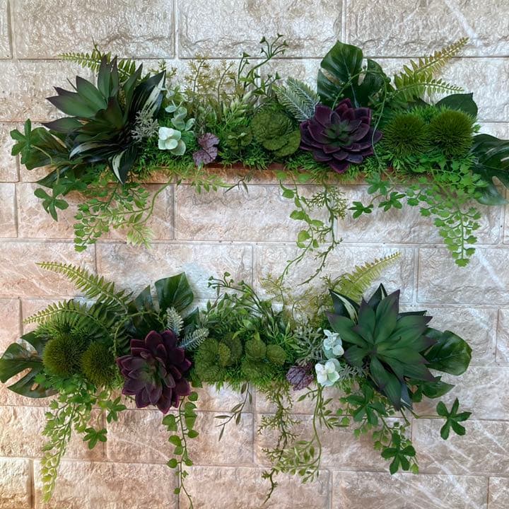 光触媒　人工観葉植物　ウォールグリーン　造花　インテリア　　ゆー