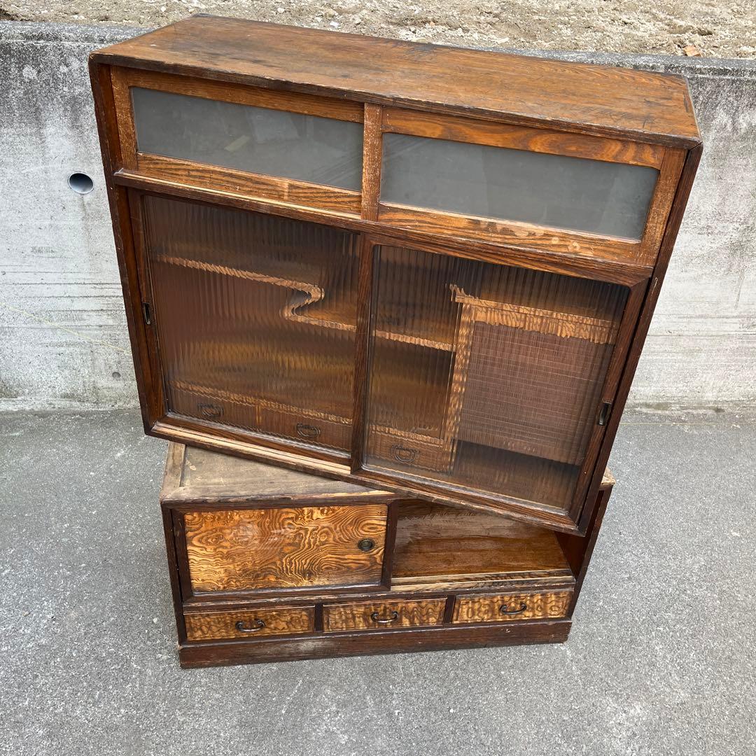 茶箪笥　飾り棚　箪笥　和家具　タンス　レトロ