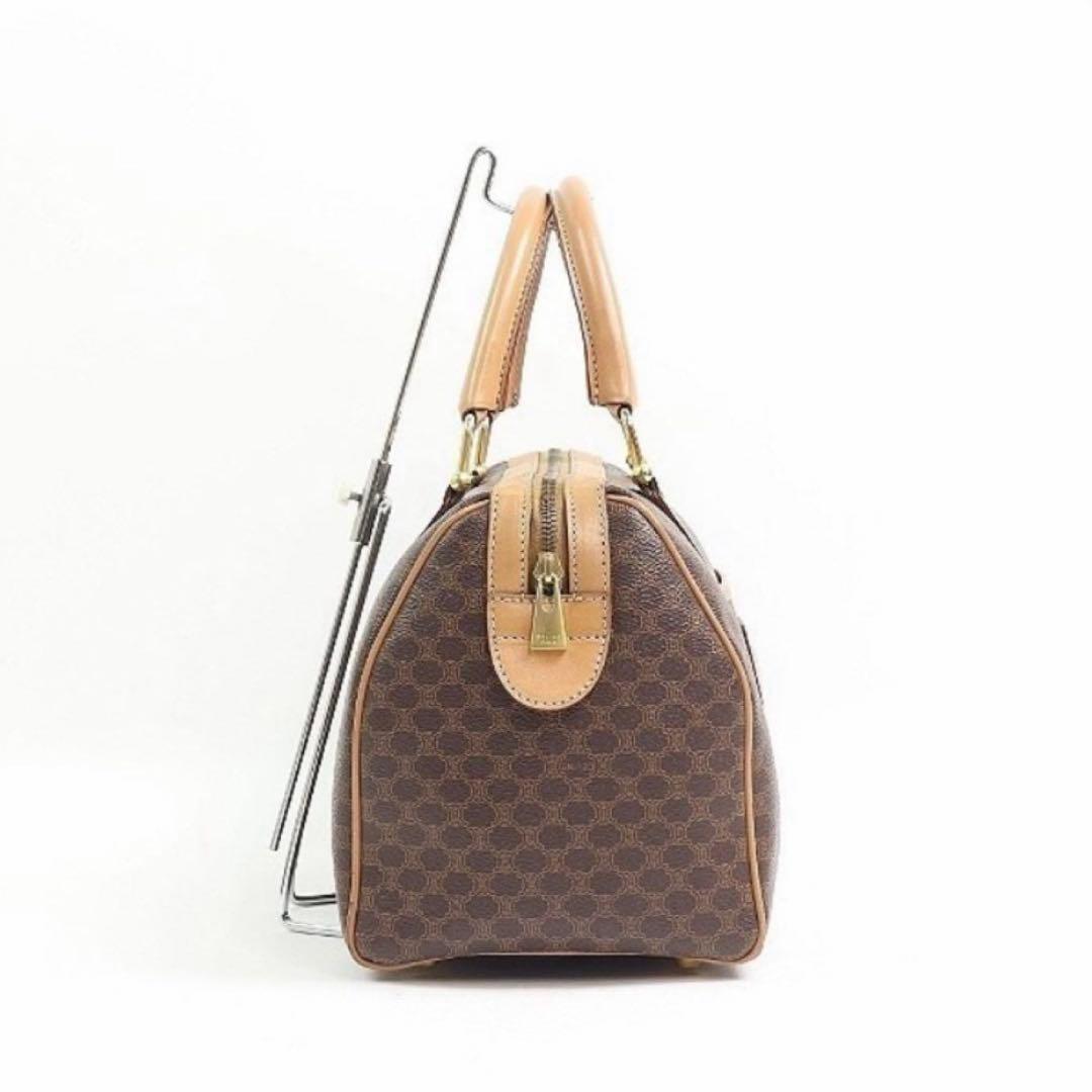 CELINE マカダム柄 ミニボストン ハンドバッグ