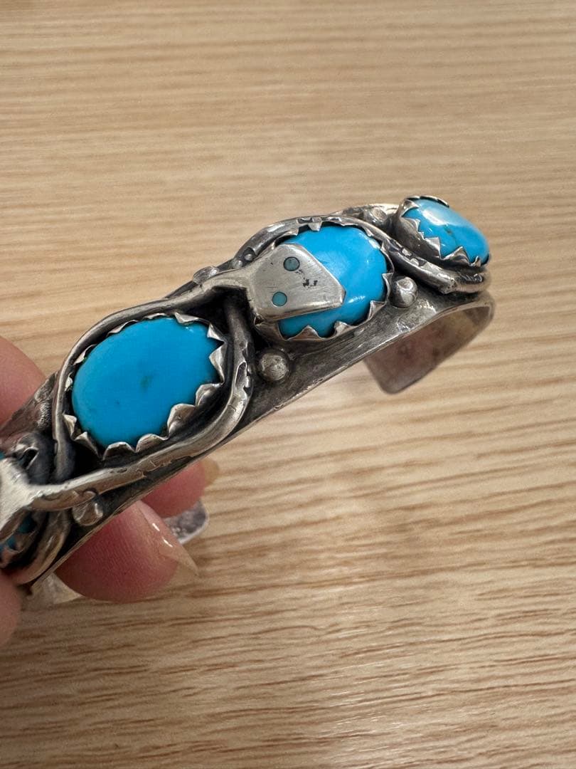 ターコイズ シルバー 925バングル