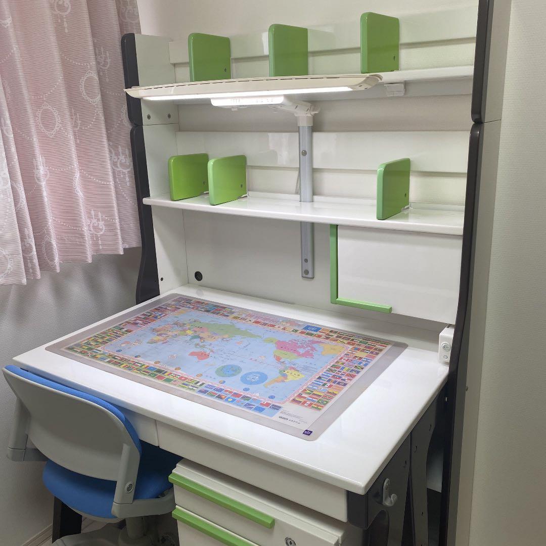 ▪️くろがね学習机▪️上質ランク▪️LED調光ライト付きコンポーネントデスク▪️クロガネ