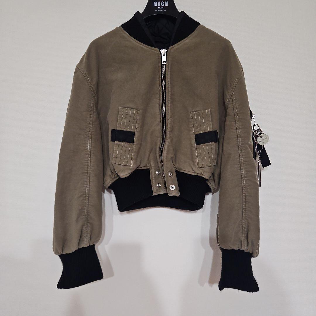 DIESEL　カーキ クロップドミリタリージャケット