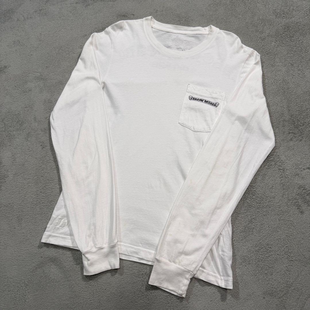クロムハーツ　長袖Tシャツ　ロンT ホワイト　S
