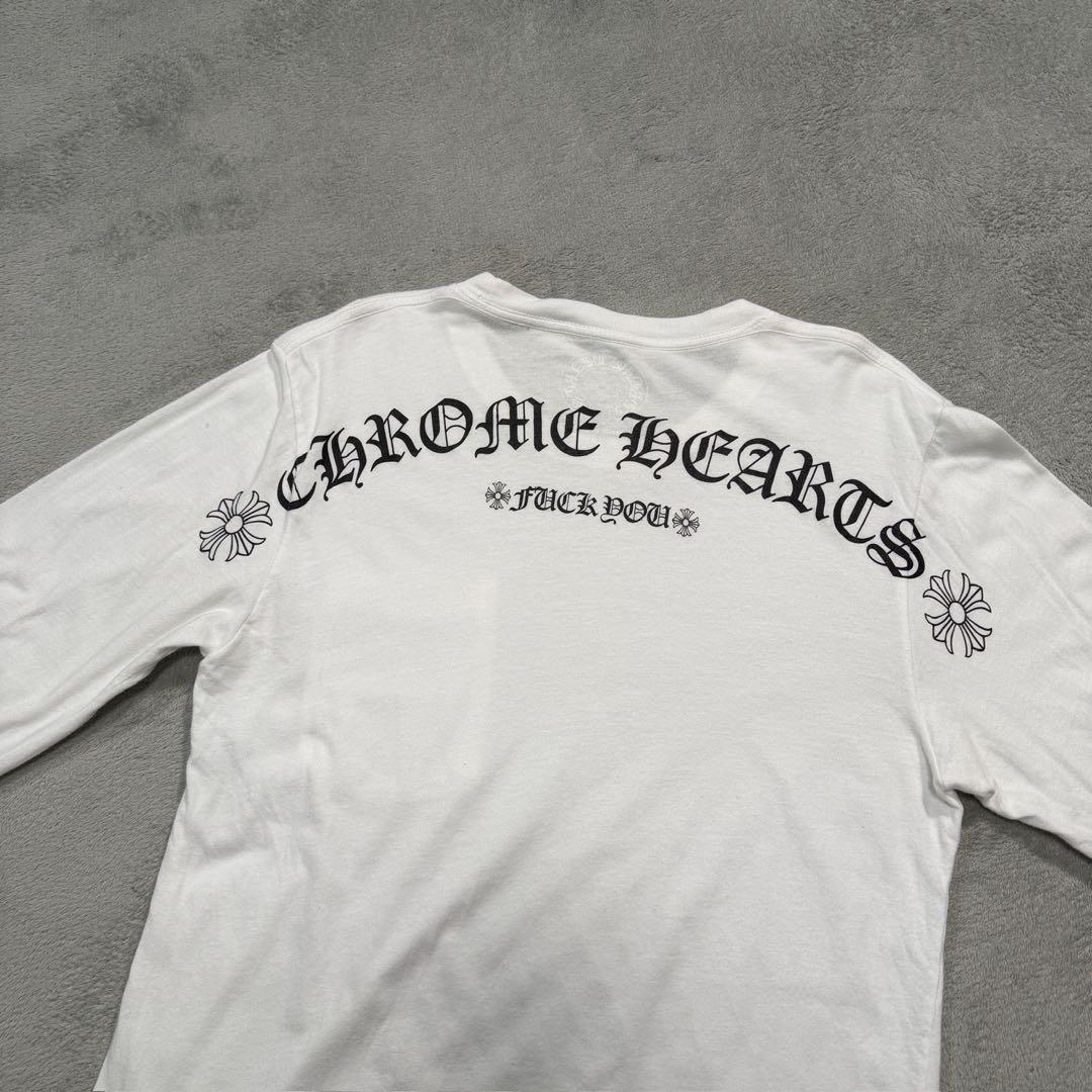 クロムハーツ　長袖Tシャツ　ロンT ホワイト　S