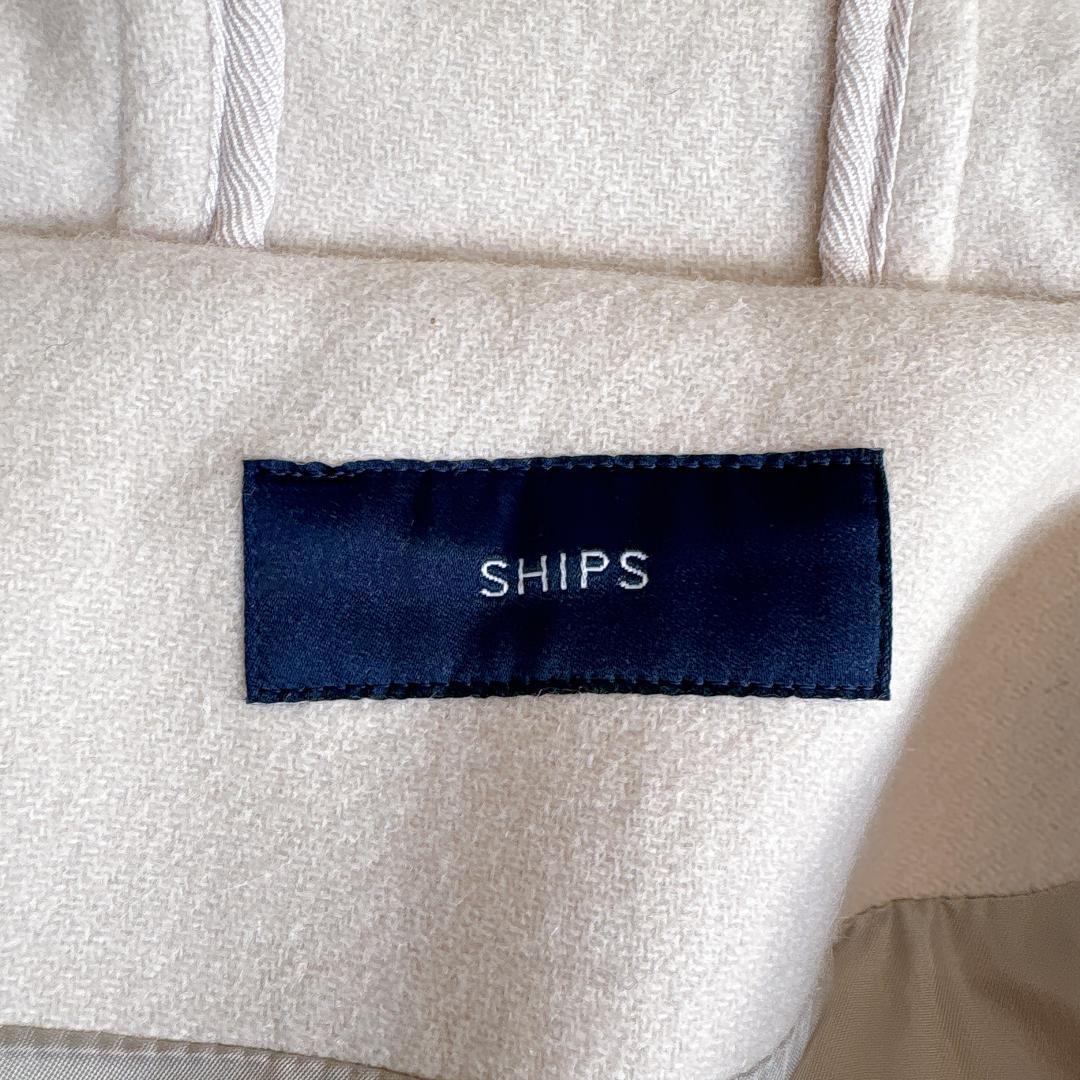 美品⭐️SHIPS カシミヤ混フォックスファー ダッフルコート36 アイボリー