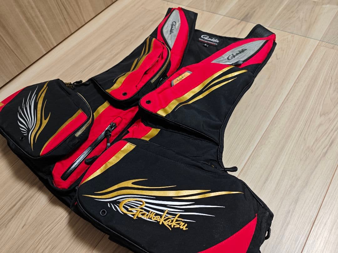 がまかつ アルテマシールドプロ ベスト 3Lサイズ(レッド)