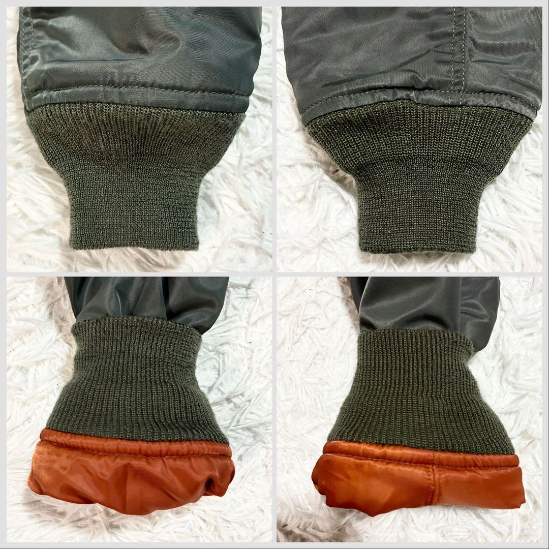 【AVIREX】 MA-1 フライトジャケット ステンシル REBUILD M