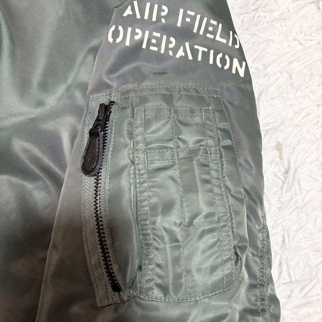 【AVIREX】 MA-1 フライトジャケット ステンシル REBUILD M