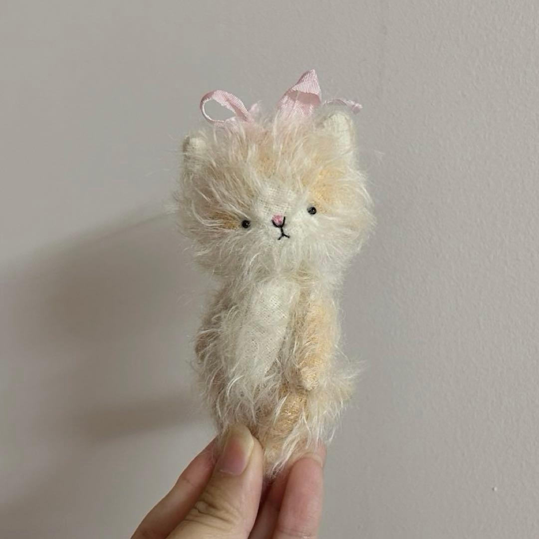 ミックスカラー仔猫 アーティストベア 海外作家様 ハンドメイド ぬいぐるみ