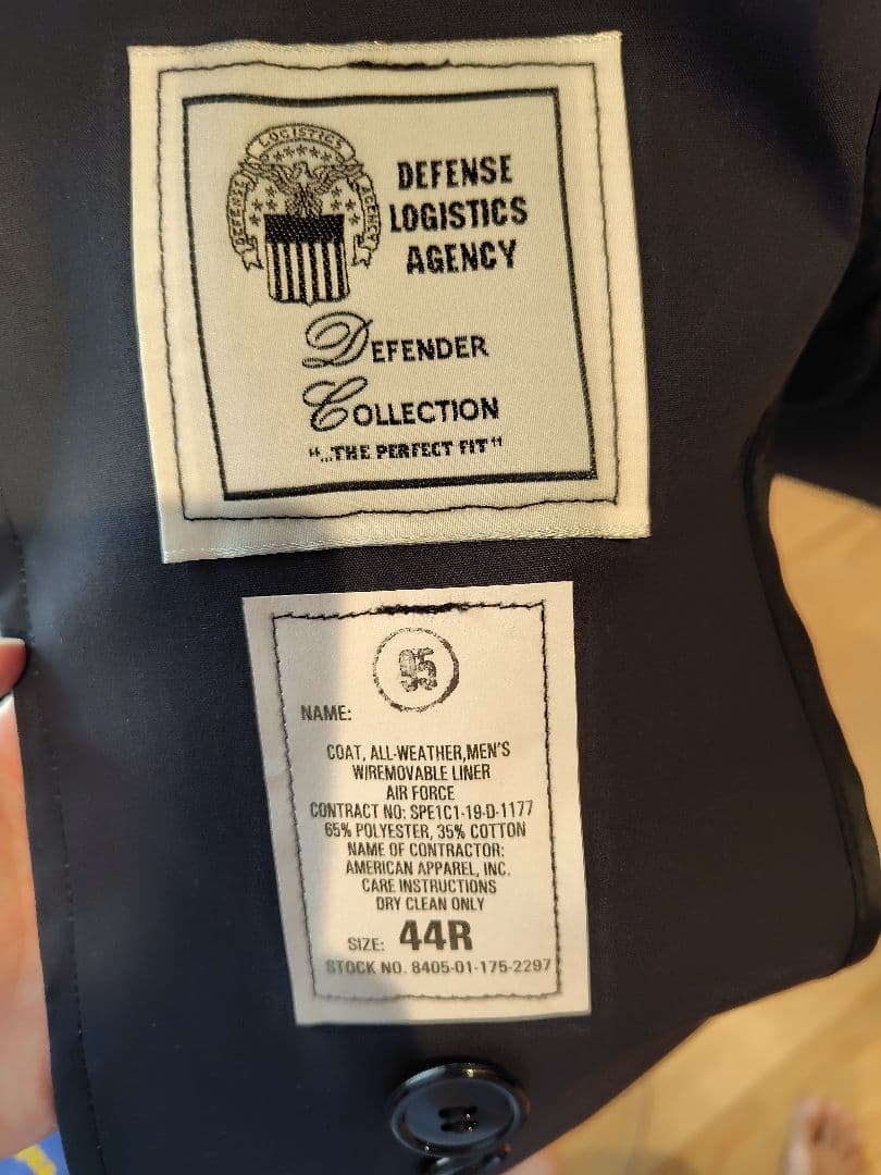 ［新品］US ARMY トレンチコート 44R アメリカ軍