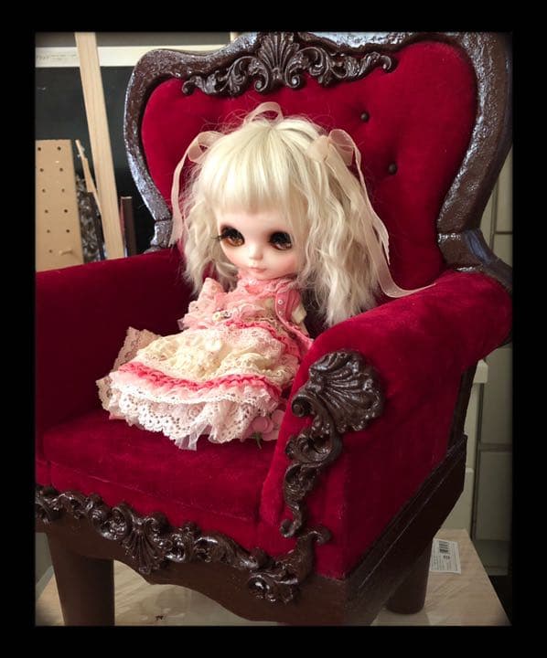 くうにぃ様♡ オーダー追加別品分　球体関節人形（６０㎝ドール用椅子） 姫椅子