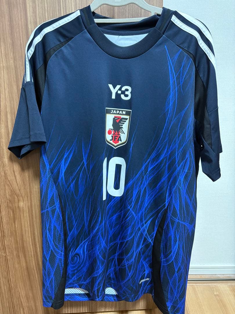 日本代表サッカー　ホームユニフォーム 10番 堂安選手Ｌサイズ　Y-3