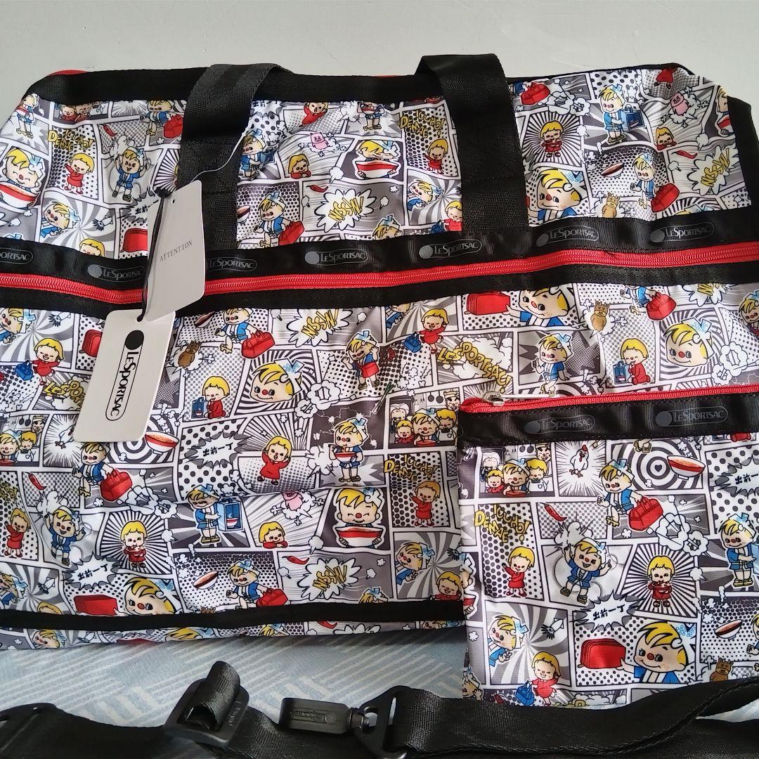 ラスト1点 レスポートサック 出前一丁 コミック トート ボストンバッグ ポーチ