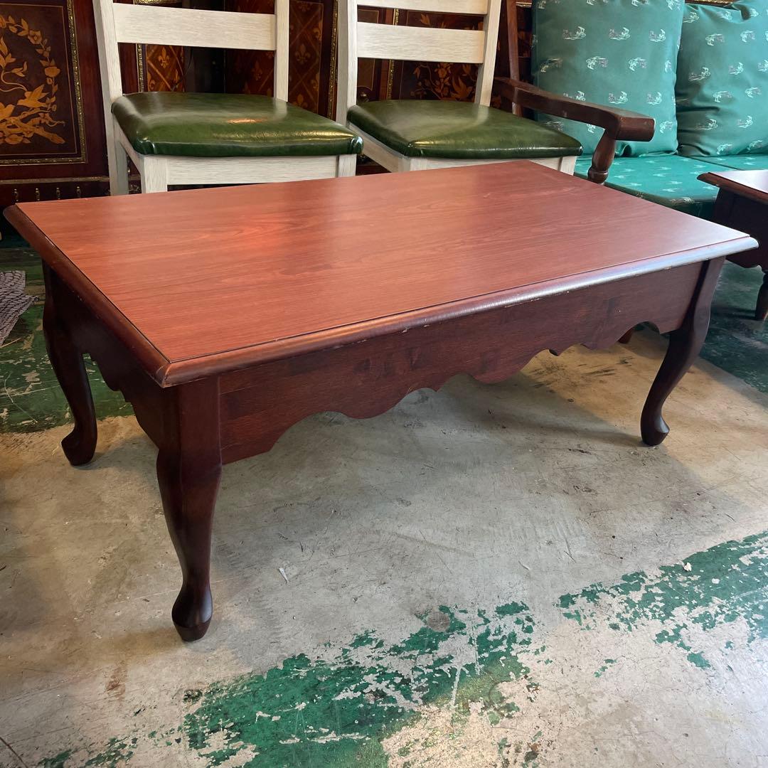 米軍放出品チークコーヒーテーブル