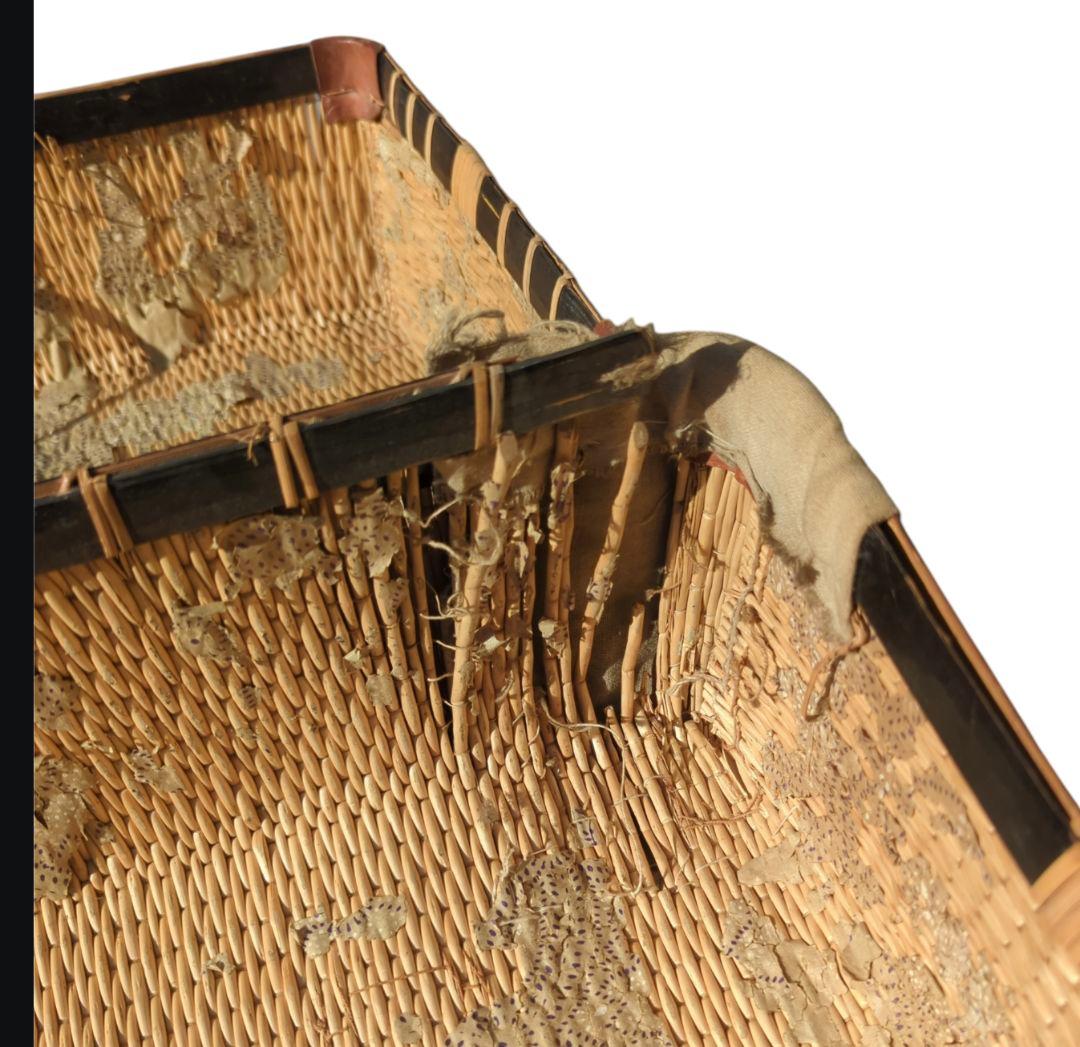 戦前 古民具 【 行李 柳行李トランク 鞄 】 明治 大正 昭和 レトロ