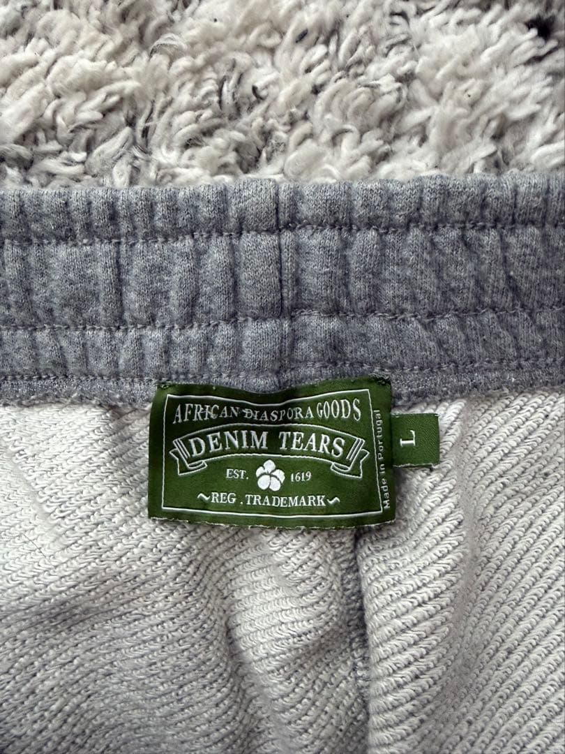 DENIM TEARS スウェットパンツ グレー コットンリース 正規品