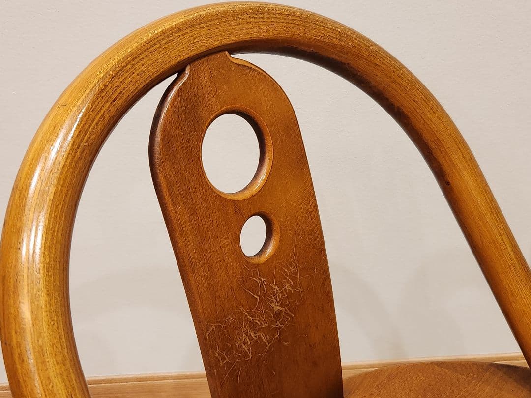 【交渉可】Karimoku　カリモク家具　木製ダイニングチェア　2脚セット廃盤品