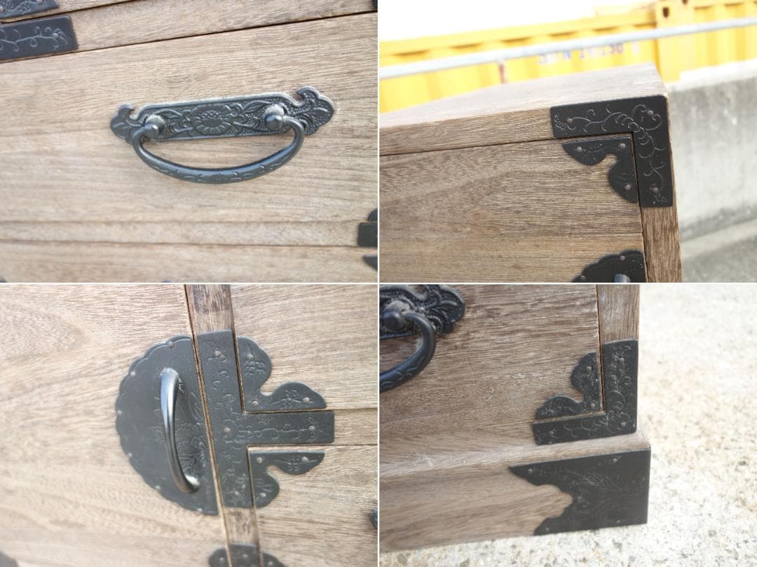 K▼桐箪笥 たんす 階段ダンス 和家具 和箪笥 チェスト 収納 (38757)