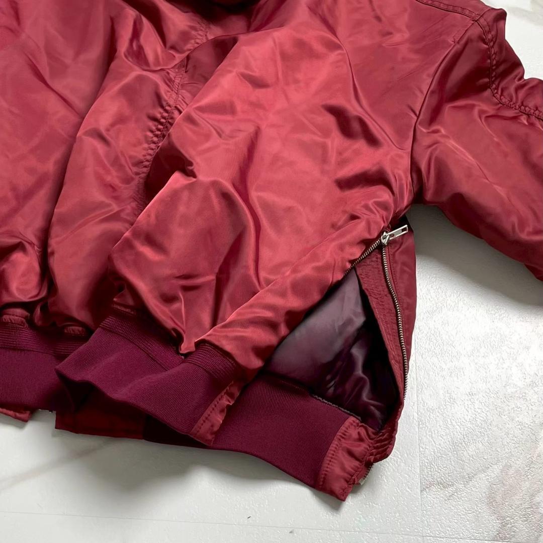 希少　Juun.J　レイヤード　ボンバージャケット　オーバーサイズ　フード　赤