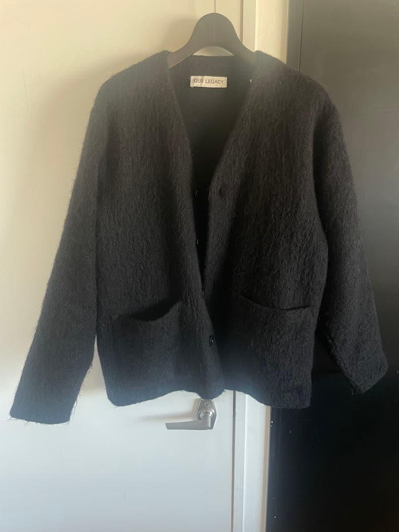【OUR LEGACY】モヘアカーディガン ブラック