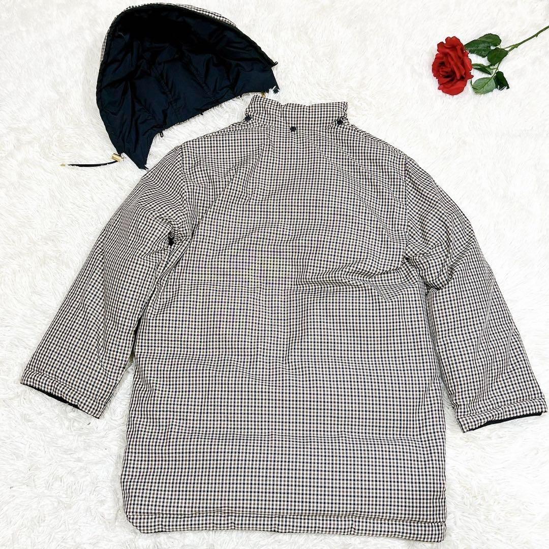 未使用級美品✨　アクアスキュータム　ダウンジャケット　リバーシブル　チェック柄