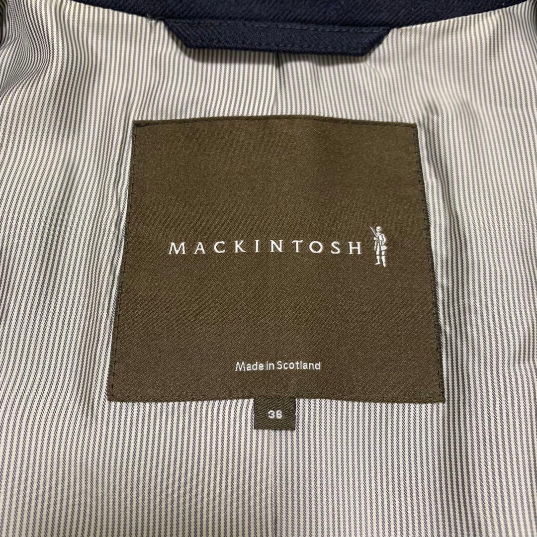 MACKINTOSH マッキントッシュ ステンカラーコート ネイビー 36