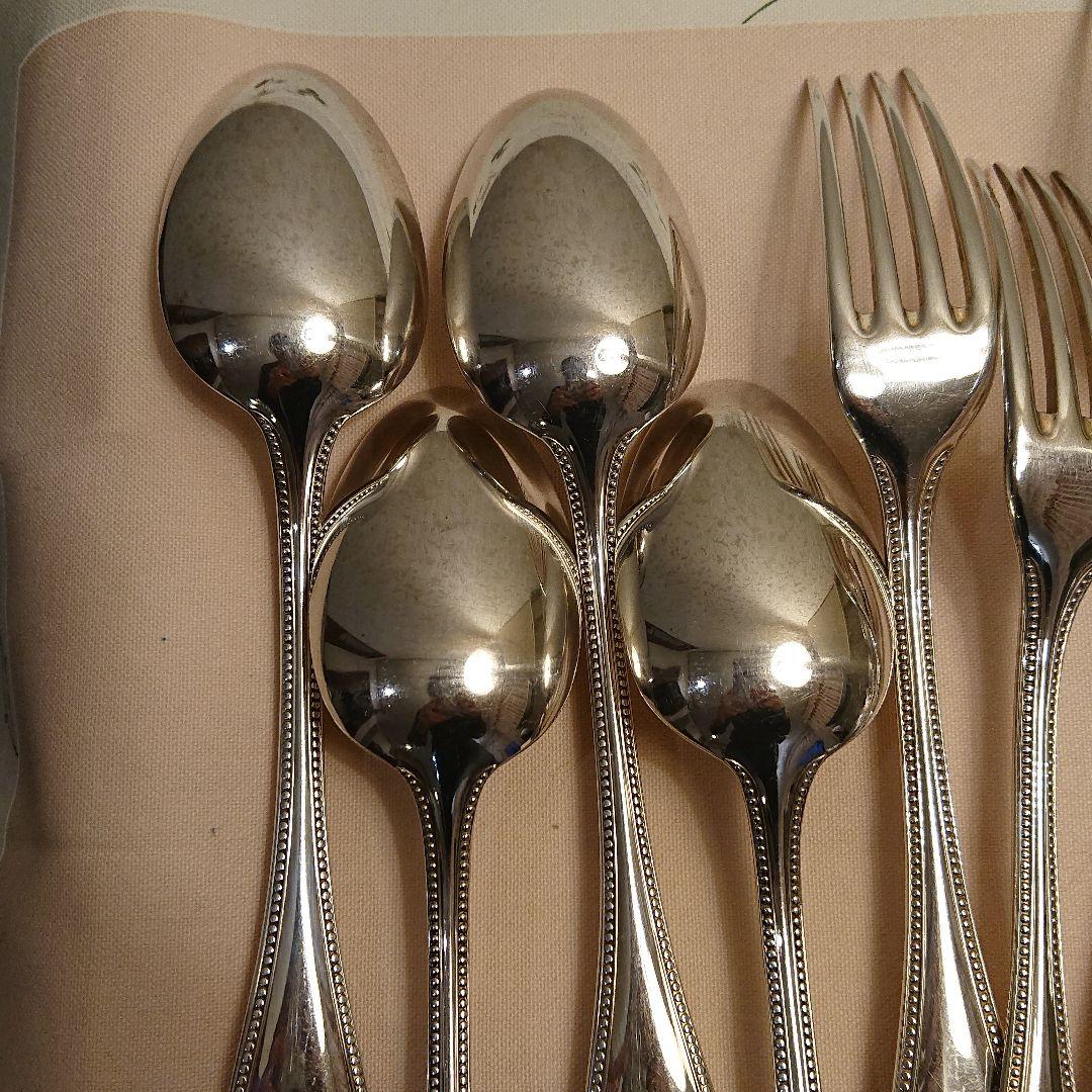 フランス クリストフル パール 12点セット 銀カトラリー