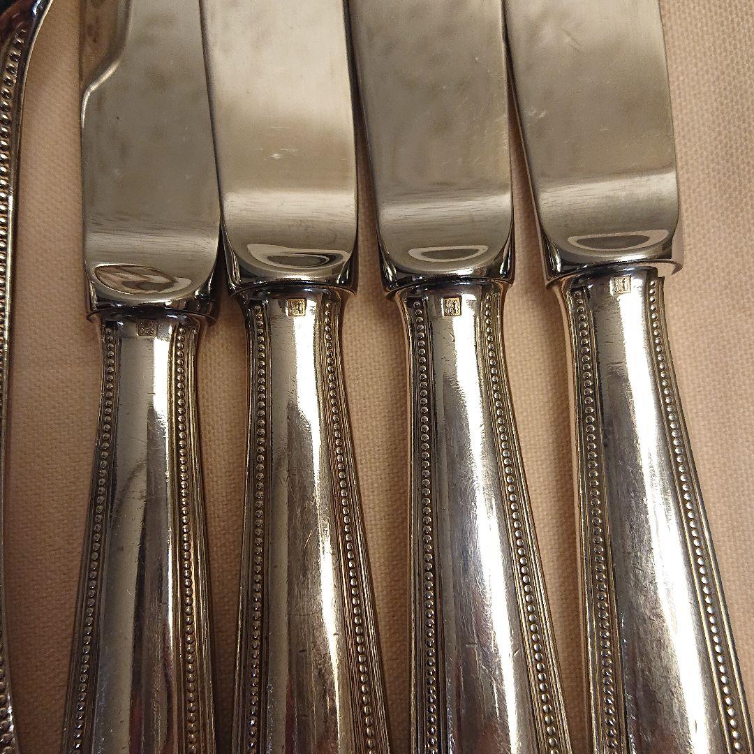 フランス クリストフル パール 12点セット 銀カトラリー