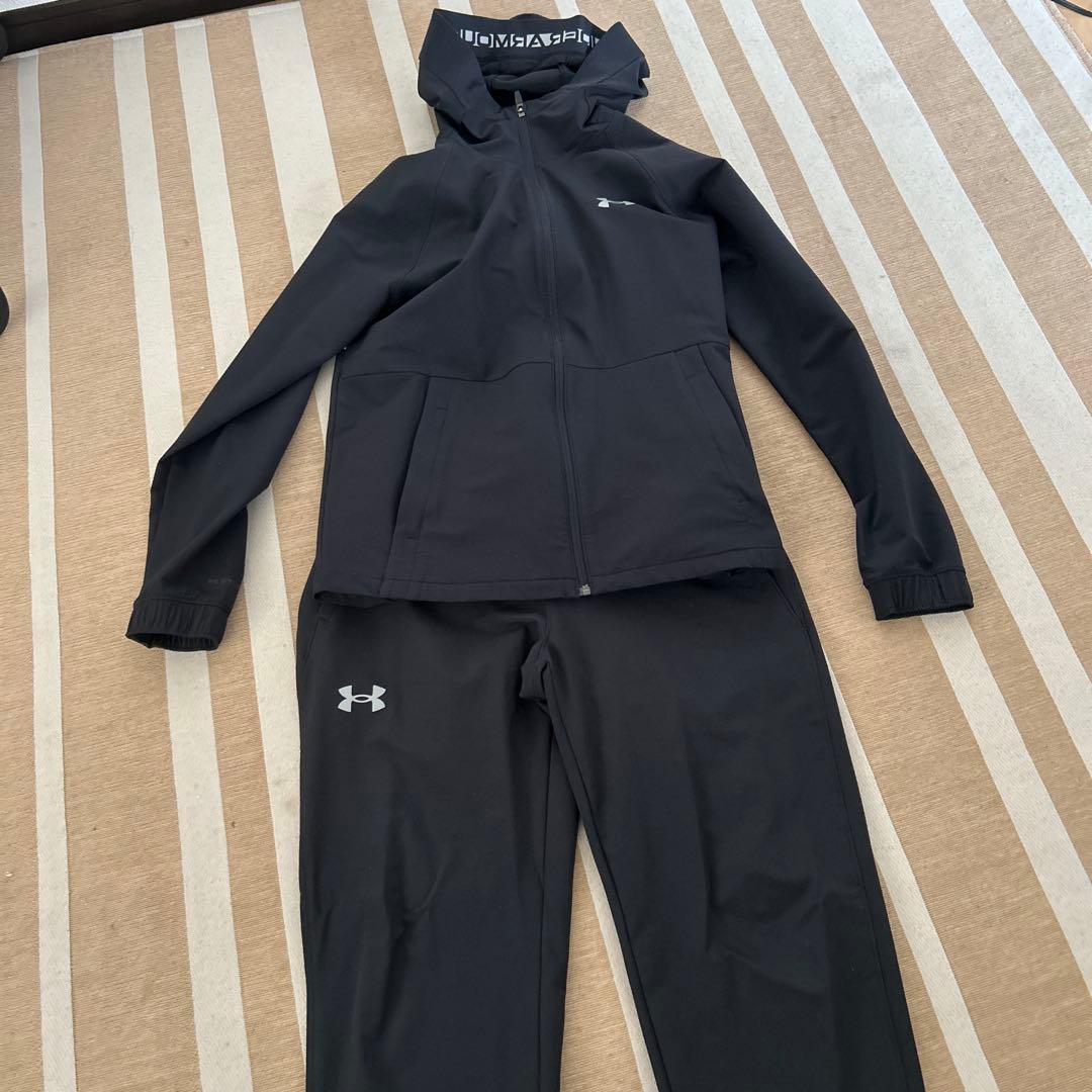 ア*ー様 試着のみ Under Armour ジャージ上下セット ブラック