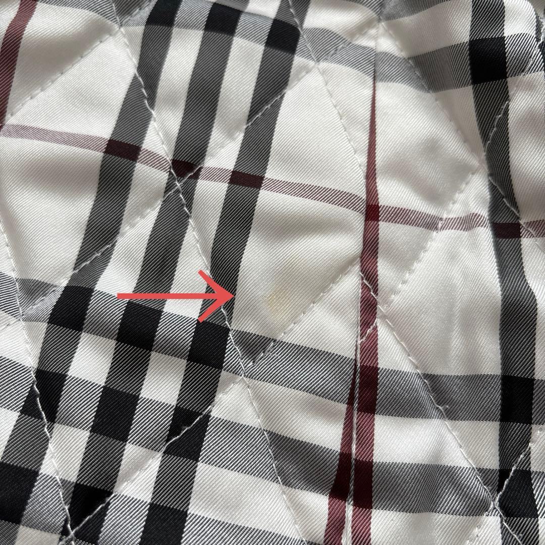 バーバリー　ブラックレーベル　メンズLサイズ　ステンカラーコート　グレンチェック