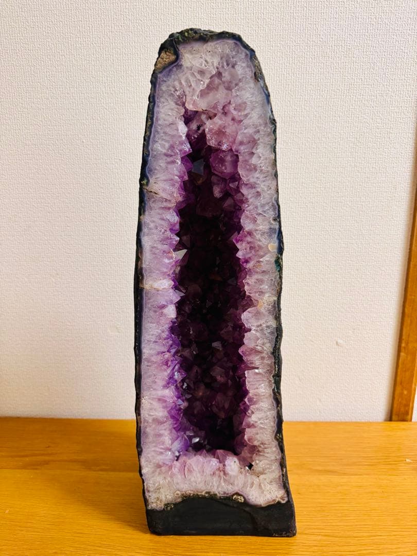 超美品◆アメジストドーム◆15.5kg◆高さ51cm◆濃紫の結晶