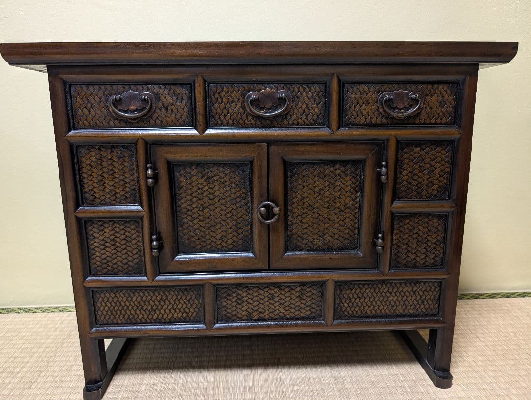 送料込み　アンティークキャビネット　家具 時代　箪笥 収納家具 箪笥 タンス