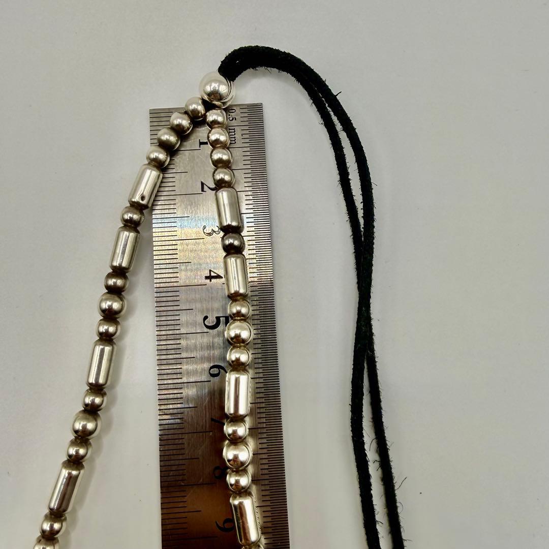 美品　タディ&キング　中空シルバービーズ一連セット