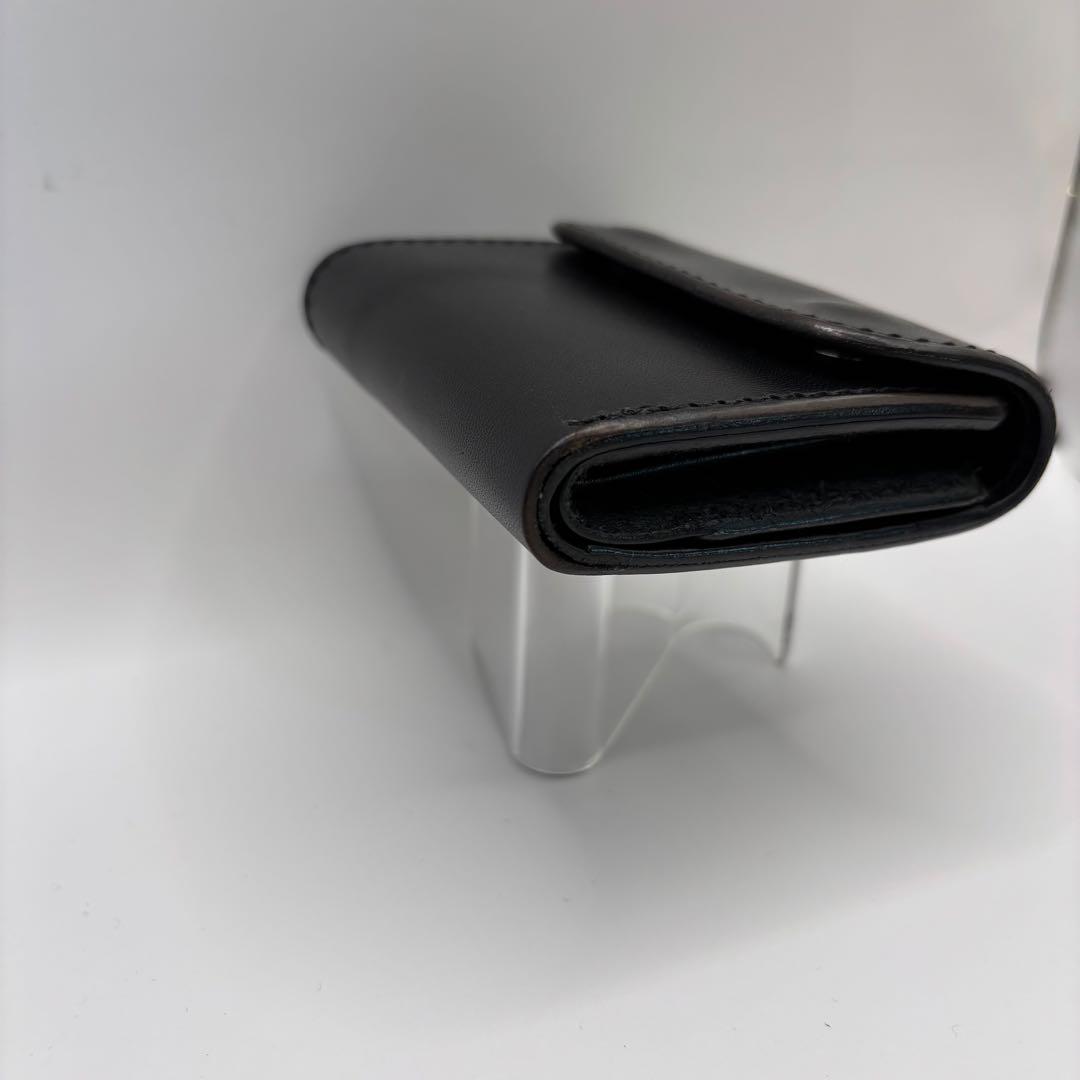 OPUS 三つ折り財布　ミニウォレット　レザー　ブラック　オールレザー　オーパス