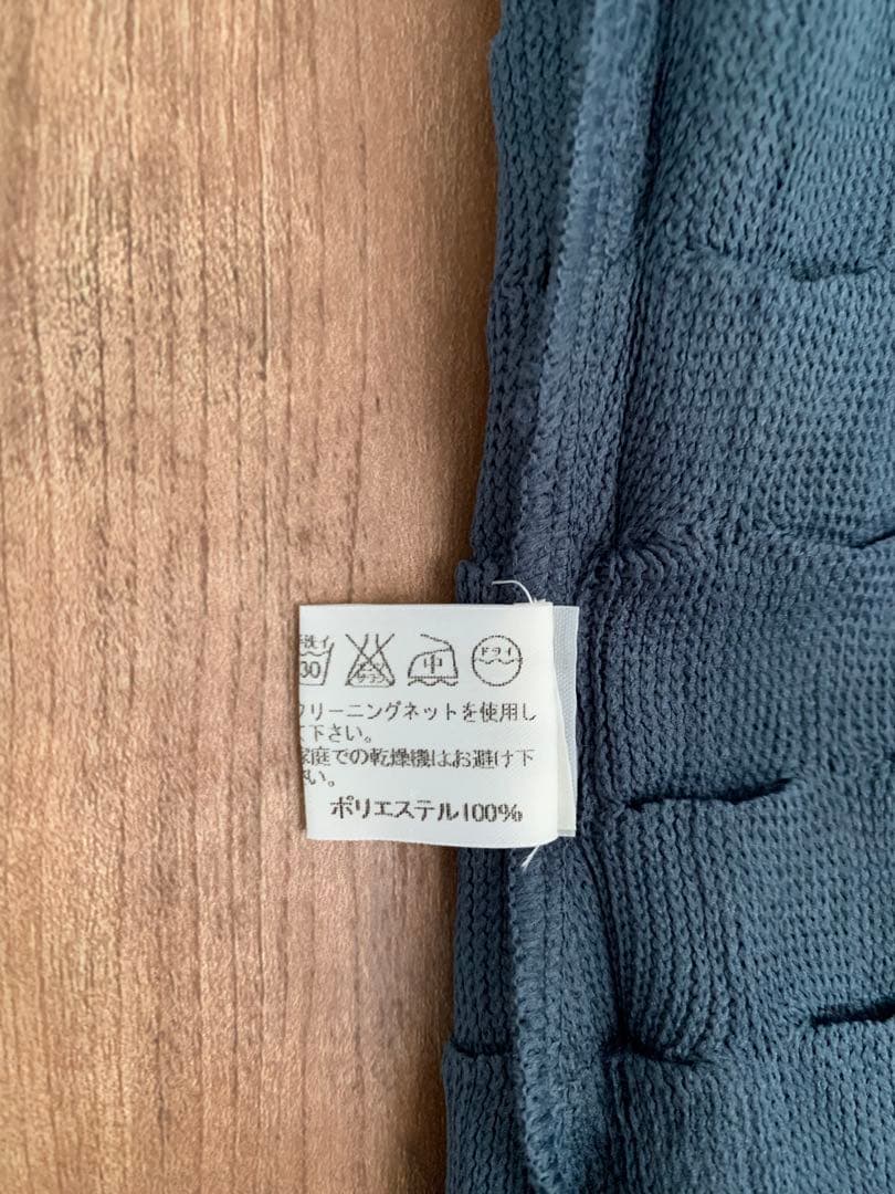 ISSEYMIYAKE イッセイミヤケ ブルー ニット ノースリーブ L サイズ