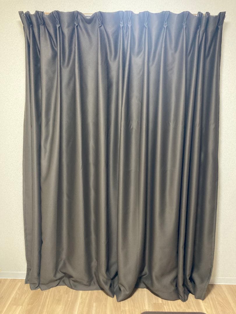 ACTUS アクタス　ダークブラウン　ドレープカーテン レースカーテン　計４枚